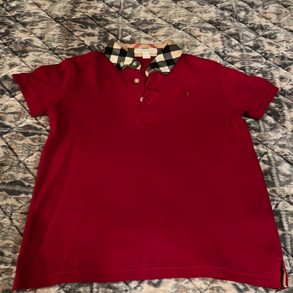 Boys Burberry top size 8 worn one time